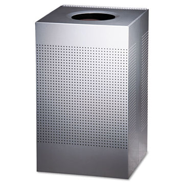 Rubbermaid® Commercial Designer Line Silhouettes Receptacle, Steel, 20 Gal, Silver Metallic freeshipping - TVN Wholesale